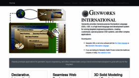 What Genworks.com website looked like in 2020 (3 years ago)