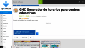 What Generador-de-horarios-para-centros-escolares-ghc.en.uptodown.com website looked like in 2020 (3 years ago)