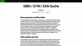 What Gtinsuche.de website looked like in 2020 (4 years ago)