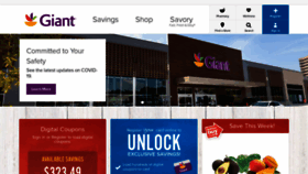 What Giantfood.com website looked like in 2020 (4 years ago)