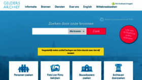 What Geldersarchief.nl website looked like in 2020 (3 years ago)
