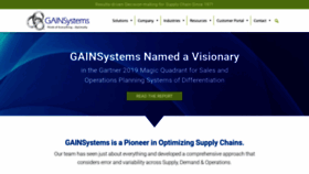 What Gainsystems.com website looked like in 2020 (3 years ago)