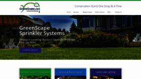 What Greenscape.ca website looked like in 2020 (3 years ago)