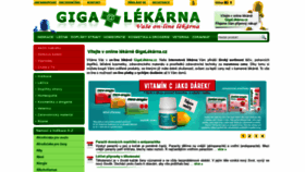 What Gigalekarna.cz website looked like in 2020 (3 years ago)
