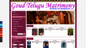What Goudtelugumatrimony.com website looked like in 2020 (4 years ago)