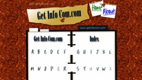 What Getinfocom.com website looked like in 2020 (3 years ago)