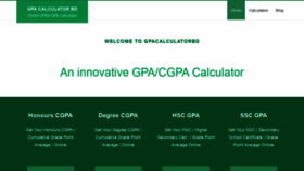 What Gpacalculatorbd.com website looked like in 2020 (4 years ago)