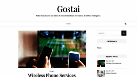 What Gostai.com website looked like in 2020 (4 years ago)