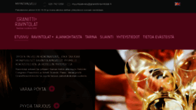 What Graniittiravintolat.fi website looked like in 2020 (4 years ago)