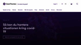 What Grantthornton.se website looked like in 2020 (5 years ago)