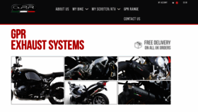 What Gpr-motorcycle-exhausts.co.uk website looked like in 2020 (4 years ago)