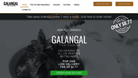 What Galangal.com.au website looked like in 2020 (3 years ago)