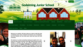 What Godalming-junior.surrey.sch.uk website looked like in 2020 (4 years ago)