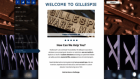 What Gillespiecorp.com website looked like in 2020 (4 years ago)