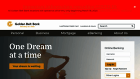 What Goldenbeltbank.com website looked like in 2020 (3 years ago)