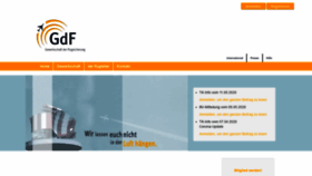 What Gdf.de website looked like in 2020 (4 years ago)
