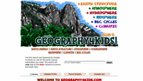 What Geography4kids.com website looked like in 2020 (4 years ago)