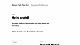 What Glamournailswestend.com website looked like in 2020 (4 years ago)