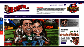 What Giveacaricature.com website looked like in 2020 (3 years ago)