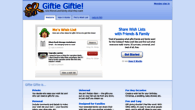 What Giftiegiftie.com website looked like in 2020 (3 years ago)