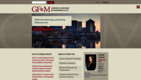 What Gfmlaw.com website looked like in 2020 (3 years ago)