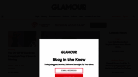 What Glamour.com website looked like in 2020 (3 years ago)
