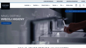 What Grohe.pl website looked like in 2020 (3 years ago)