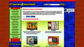 What Games2download.com website looked like in 2020 (3 years ago)