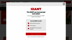 What Giantfoodstores.com website looked like in 2020 (3 years ago)