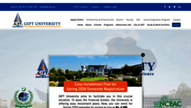 What Gift.edu.pk website looked like in 2020 (3 years ago)