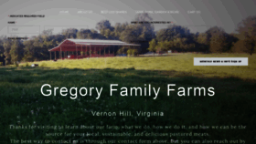 What Gregoryfamilyfarms.com website looked like in 2020 (3 years ago)