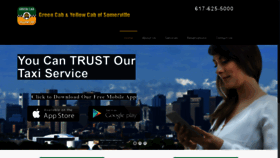 What Greenandyellowcab.com website looked like in 2020 (4 years ago)