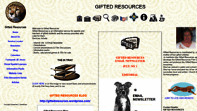 What Giftedresources.org website looked like in 2020 (3 years ago)