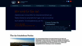 What Gruenden-in-potsdam.de website looked like in 2020 (4 years ago)
