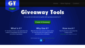 What Giveawaytools.com website looked like in 2020 (3 years ago)