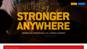 What Goldsgym.com website looked like in 2020 (3 years ago)