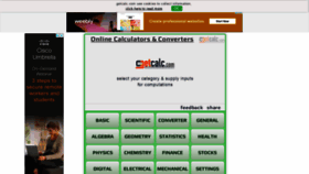 What Getcalc.com website looked like in 2020 (3 years ago)