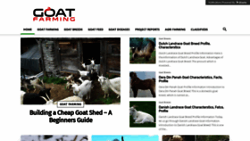 What Goatfarming.in website looked like in 2020 (3 years ago)