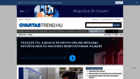 What Gyartastrend.hu website looked like in 2020 (3 years ago)
