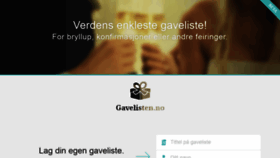 What Gavelisten.no website looked like in 2020 (4 years ago)