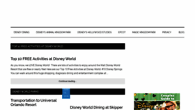 What Guide2disney.com website looked like in 2020 (3 years ago)