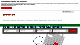 What Gimmler-reisen.de website looked like in 2020 (3 years ago)