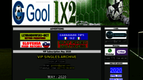 What Gool1x2.com website looked like in 2020 (3 years ago)
