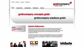 What Groth-company.de website looked like in 2020 (3 years ago)