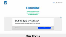 What Gkdrone.com website looked like in 2020 (3 years ago)