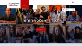 What Gomaruscollege.nl website looked like in 2020 (3 years ago)