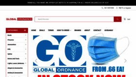 What Globalordnance.com website looked like in 2020 (3 years ago)