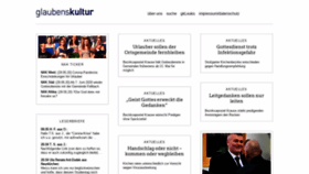 What Glaubenskultur.de website looked like in 2020 (3 years ago)
