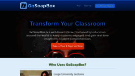 What Gosoapbox.com website looked like in 2020 (3 years ago)