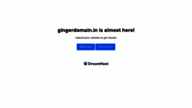 What Gingerdomain.in website looked like in 2020 (3 years ago)